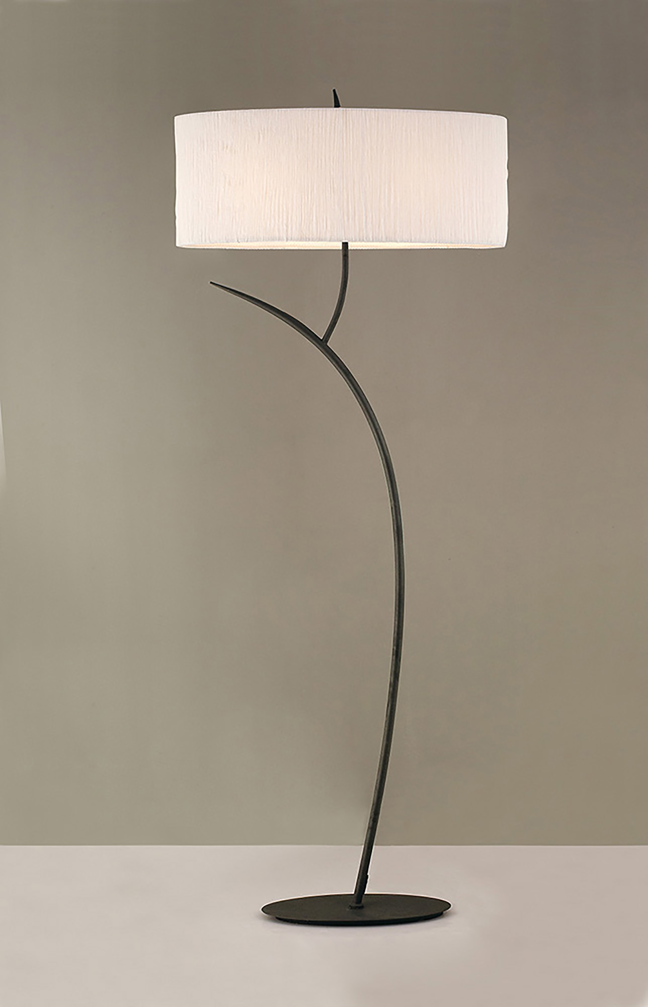 Eve Anthracite-White Floor Lamps Mantra Shaded Floor Lamps Eve Anthracite-White Floor Lamps Mantra Shaded Floor Lamps
